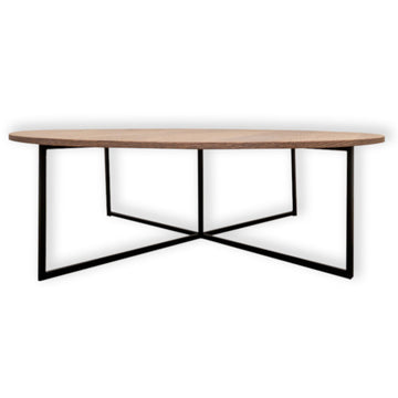 round coffee table side view